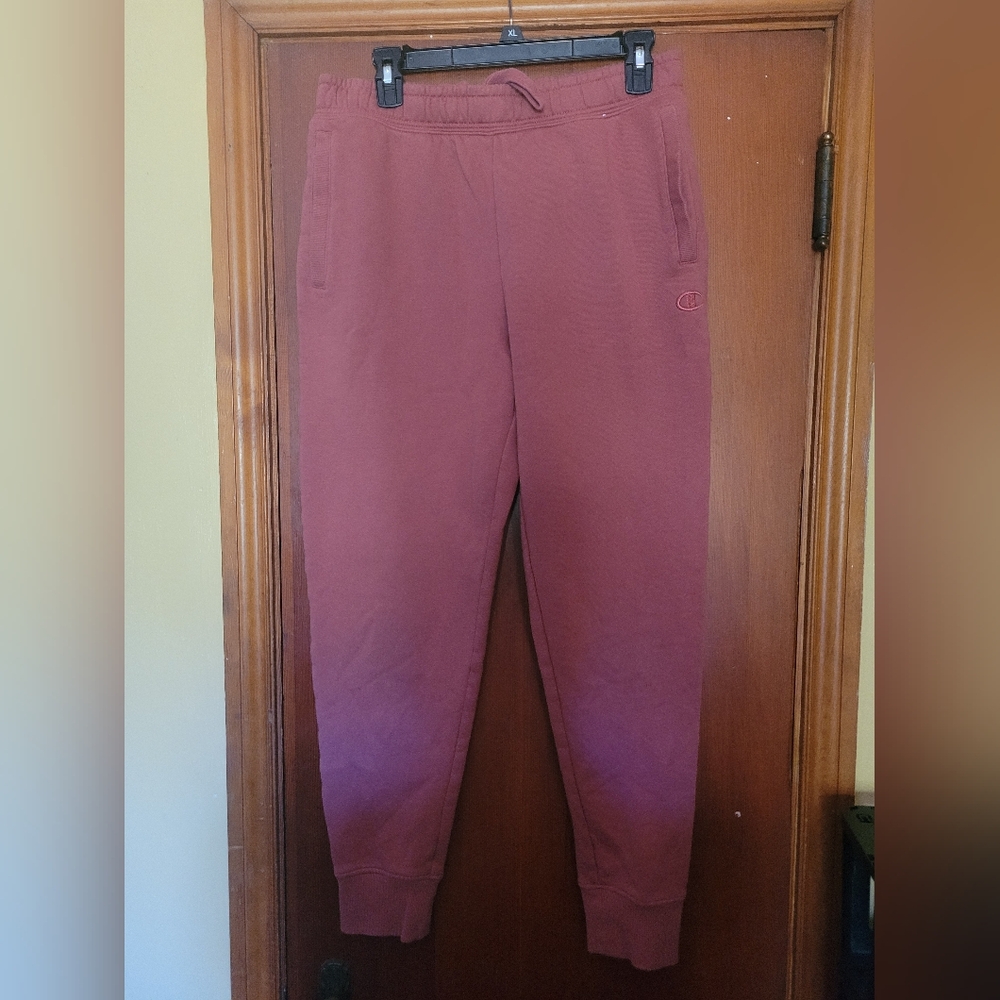 Womens pink Champion sweatpants size medium